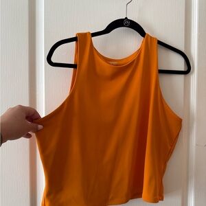 Express Bright Orange Scoop Neck Tank Top